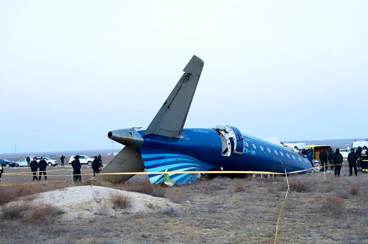 Azerbaijan Airlinesi alla kukkunud lennuk Aktau lennujaama lähistel.