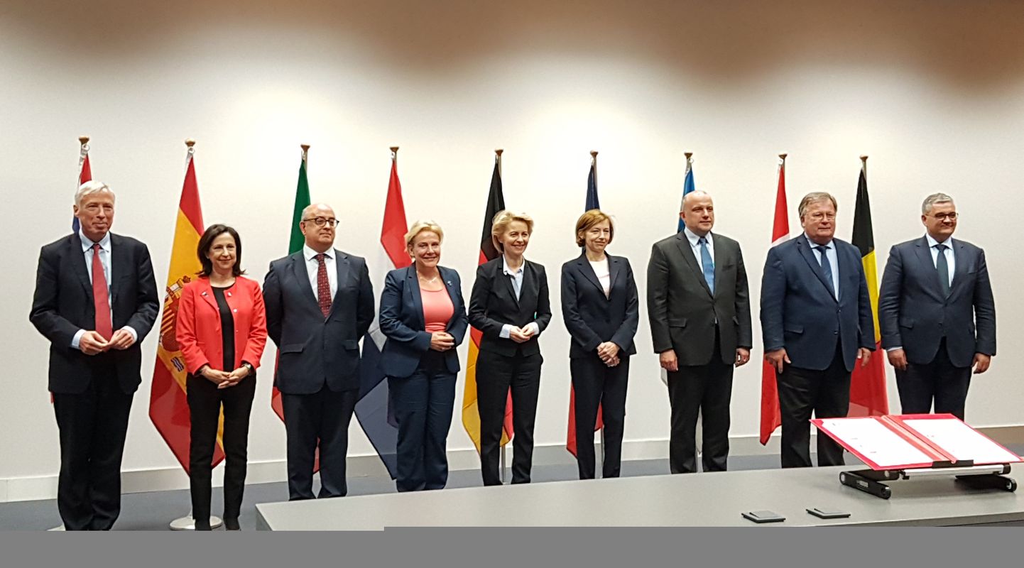 Euroopa kaitsevalmiduse algatuse allkirjastanud ministrid.