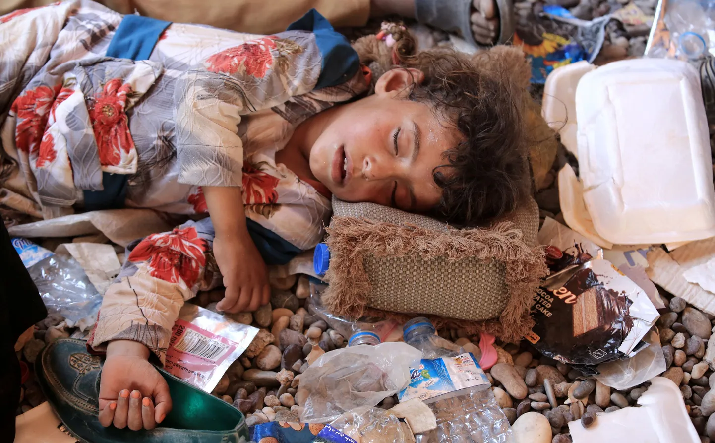 Iraagi sisepagulasest laps 30. juulil Mosuli lähistel.