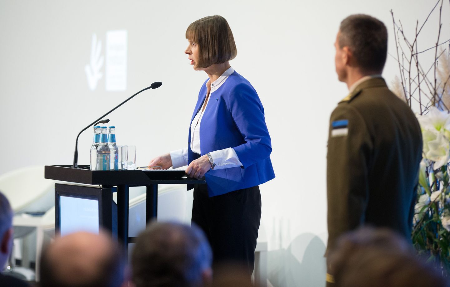 President Kersti Kaljulaid inimõiguste aastakonverentsil.