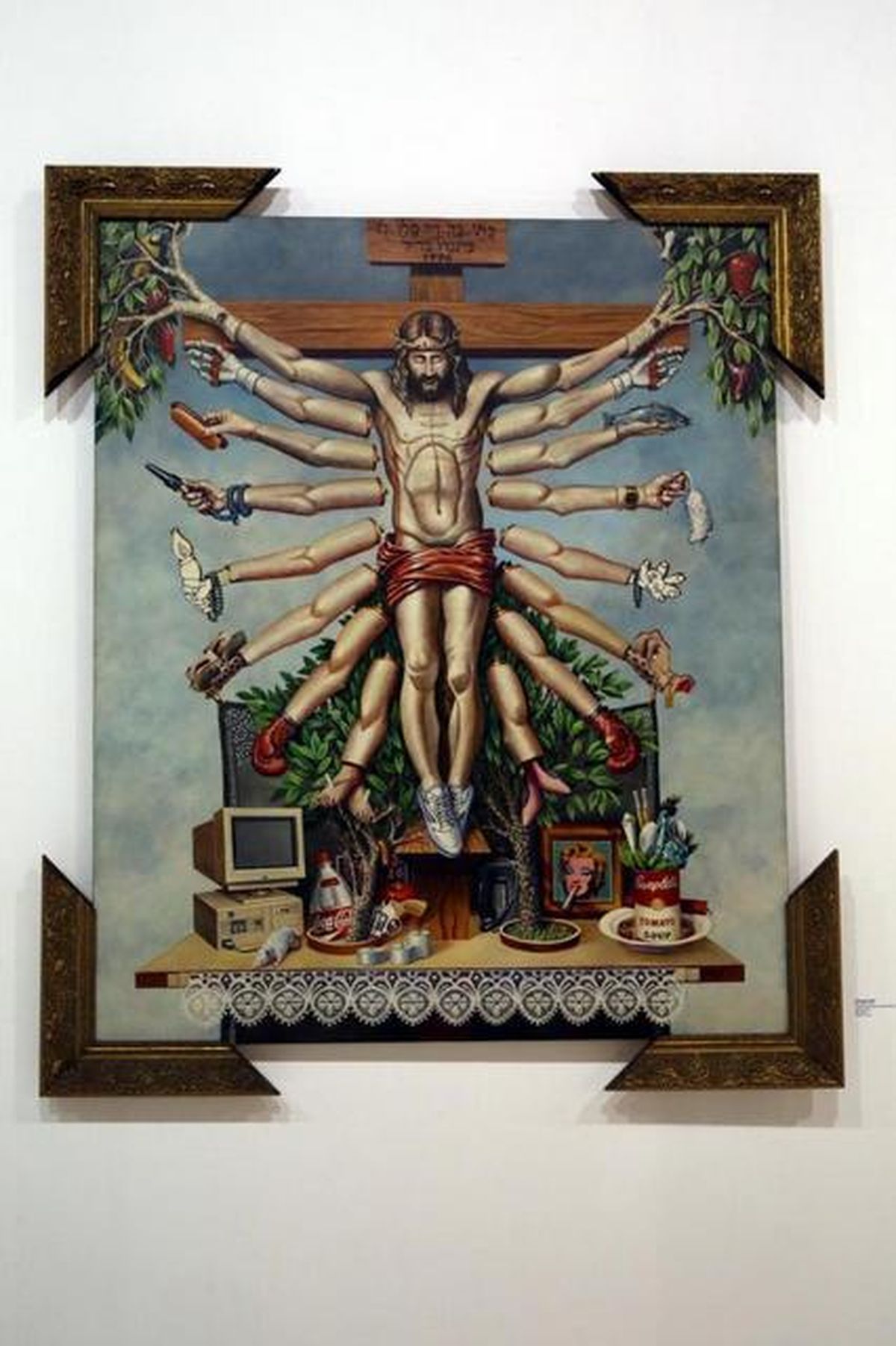 Fernando Barili teos «Crossing Jesus Christ with Goddess Schiva» 1996
