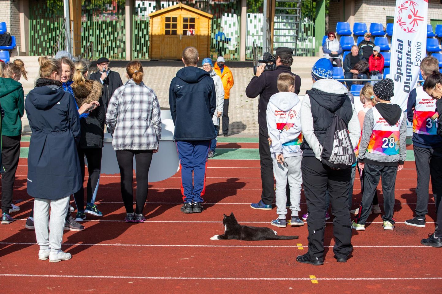 Eriolümpia kergejõustikuvõistluste avamine Viljandi linnastaadionil