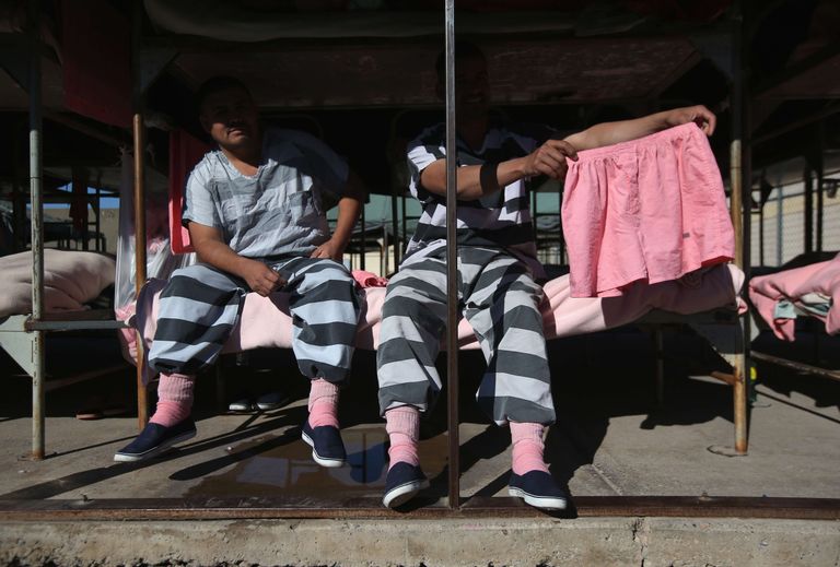 Arpaio vangid ja roosad trussikud. Foto: JOHN MOORE/AFP/Scanpix
