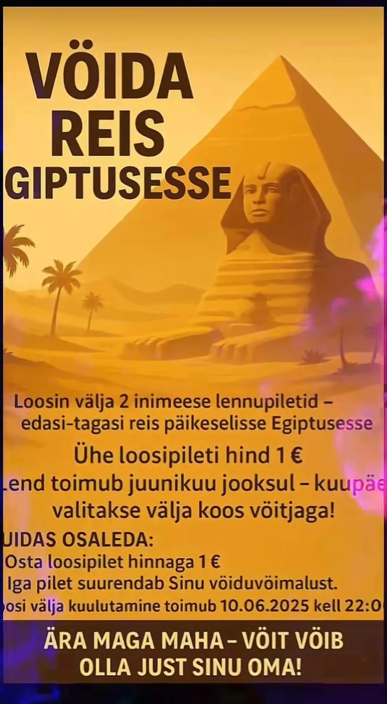 Sellise reklaamiga kutsub Loositädi inimesi üles loosis osalema. Nüüd aga selgub, et võitja oma pileteid ära kasutada ei saagi.