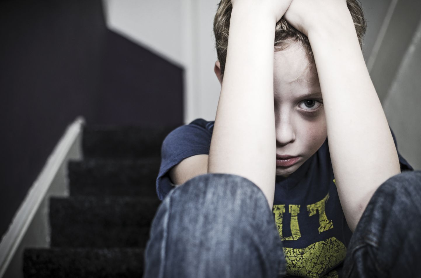 Ligi 30% Eestis toime pandud perevägivallakuritegude puhul on ohvriks lapsed. Foto on illustratiivne.