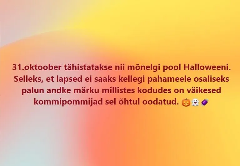 Postitus Facebooki grupis «Märgatud Suure-Jaanis».​