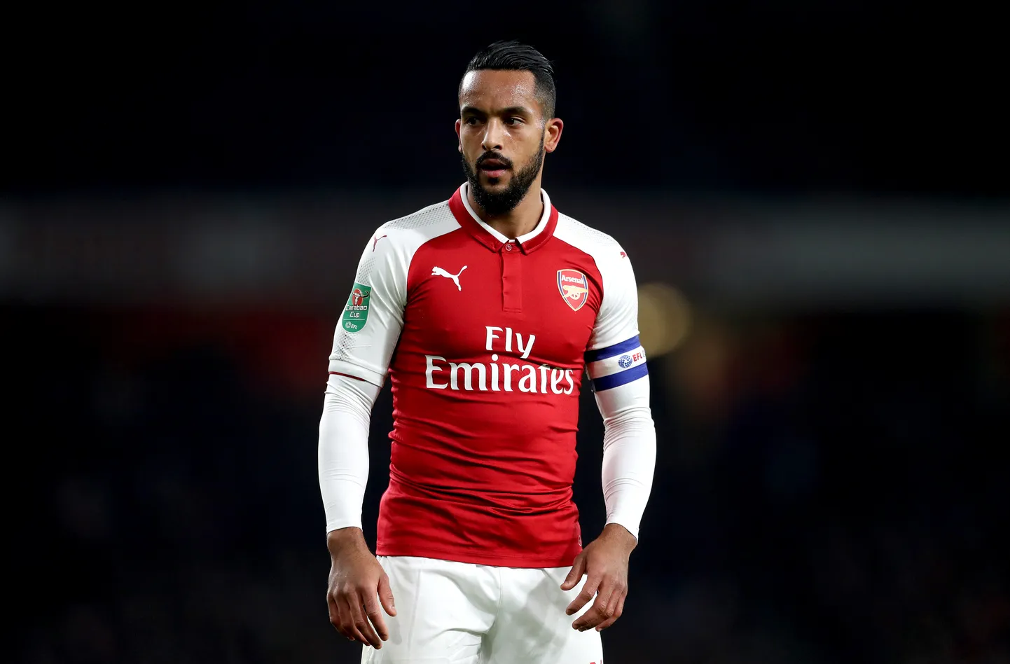 19. detsembril toimunud liigakarikamängus West Ham Unitediga kandis Theo Walcott Arsenali kaptenipaela.