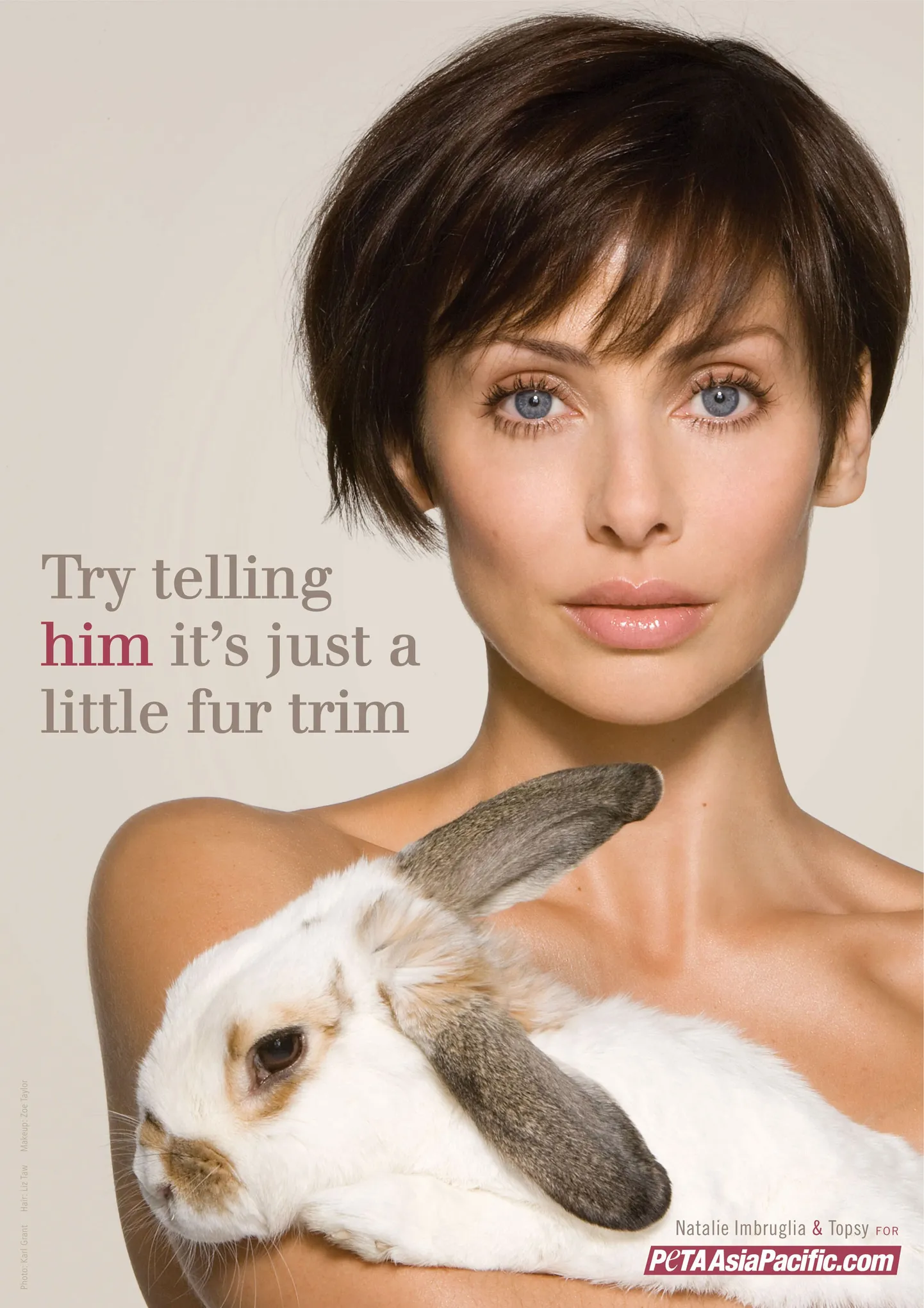 Natalie Imbruglia PETA plakatil