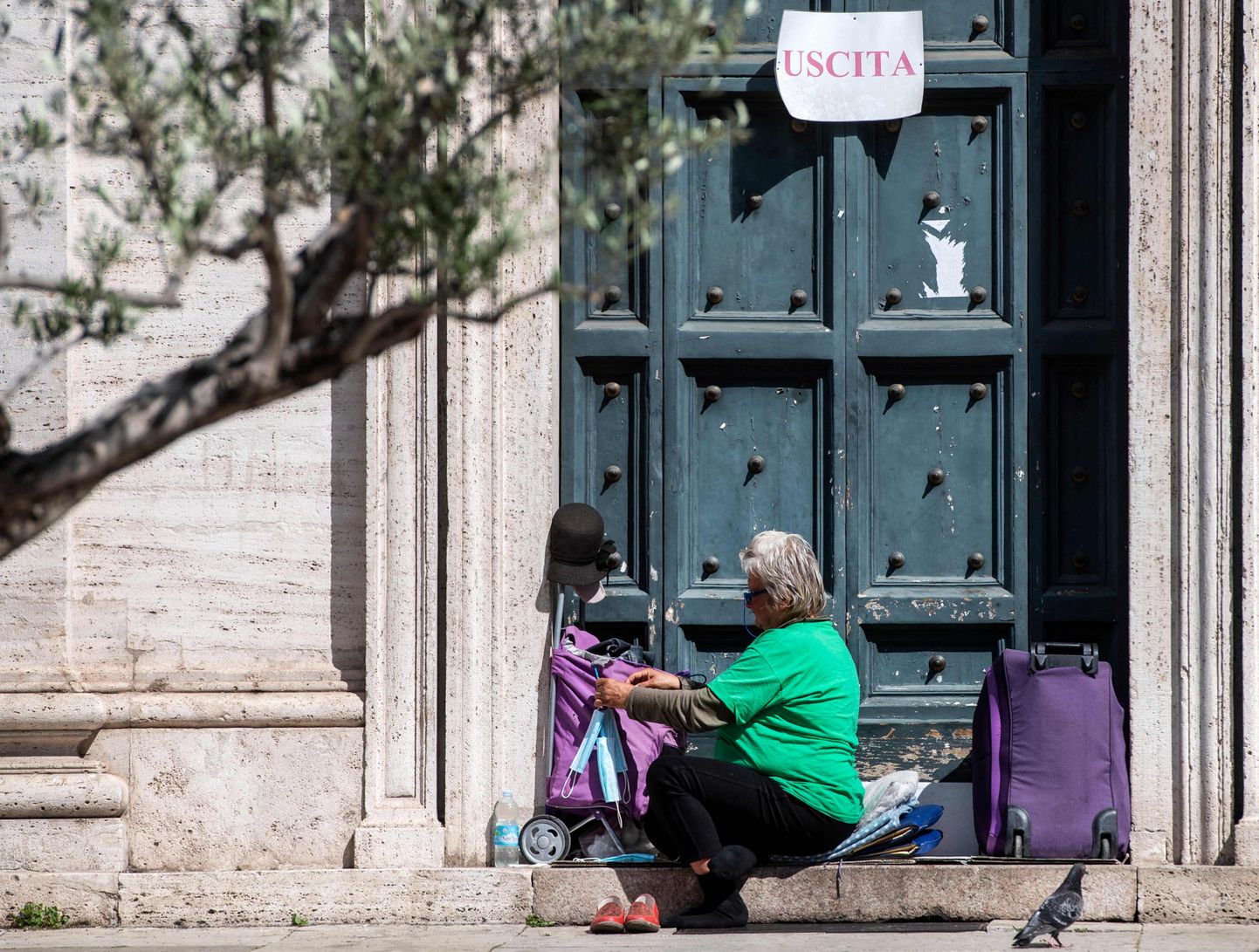 Бездомная в Риме.