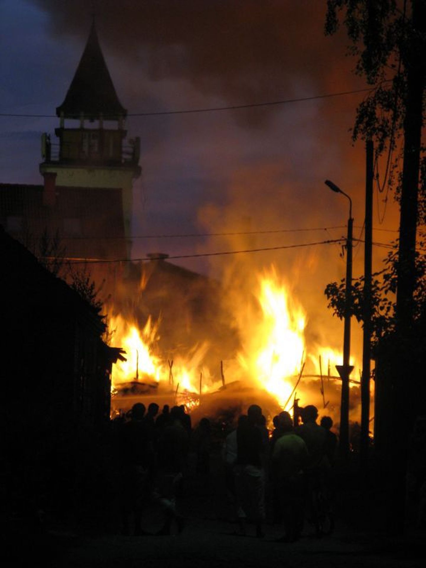 Põleng Munga tänaval.