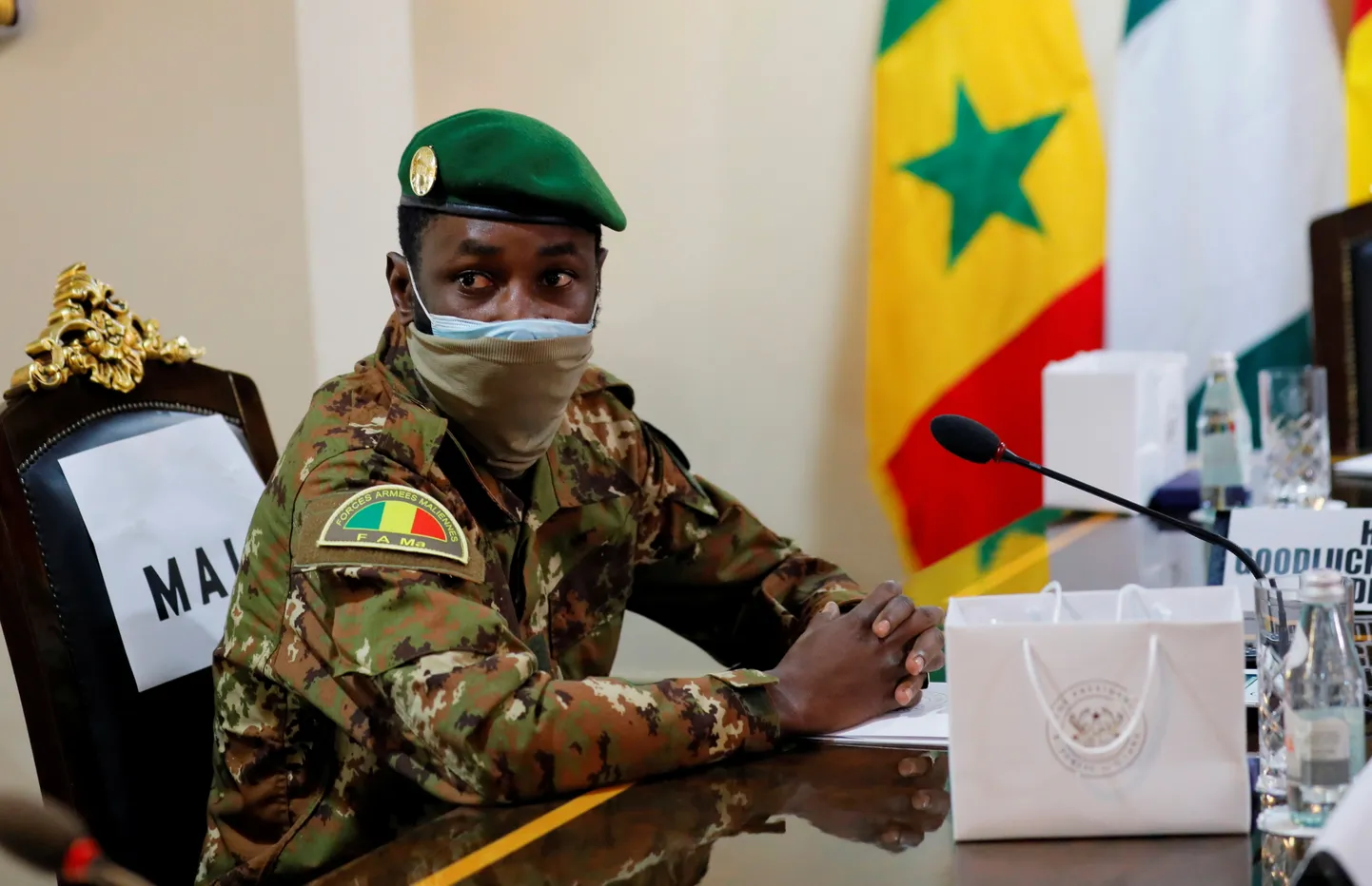 Kolonel Assimi Goita Accra kohtumisel osalemas.