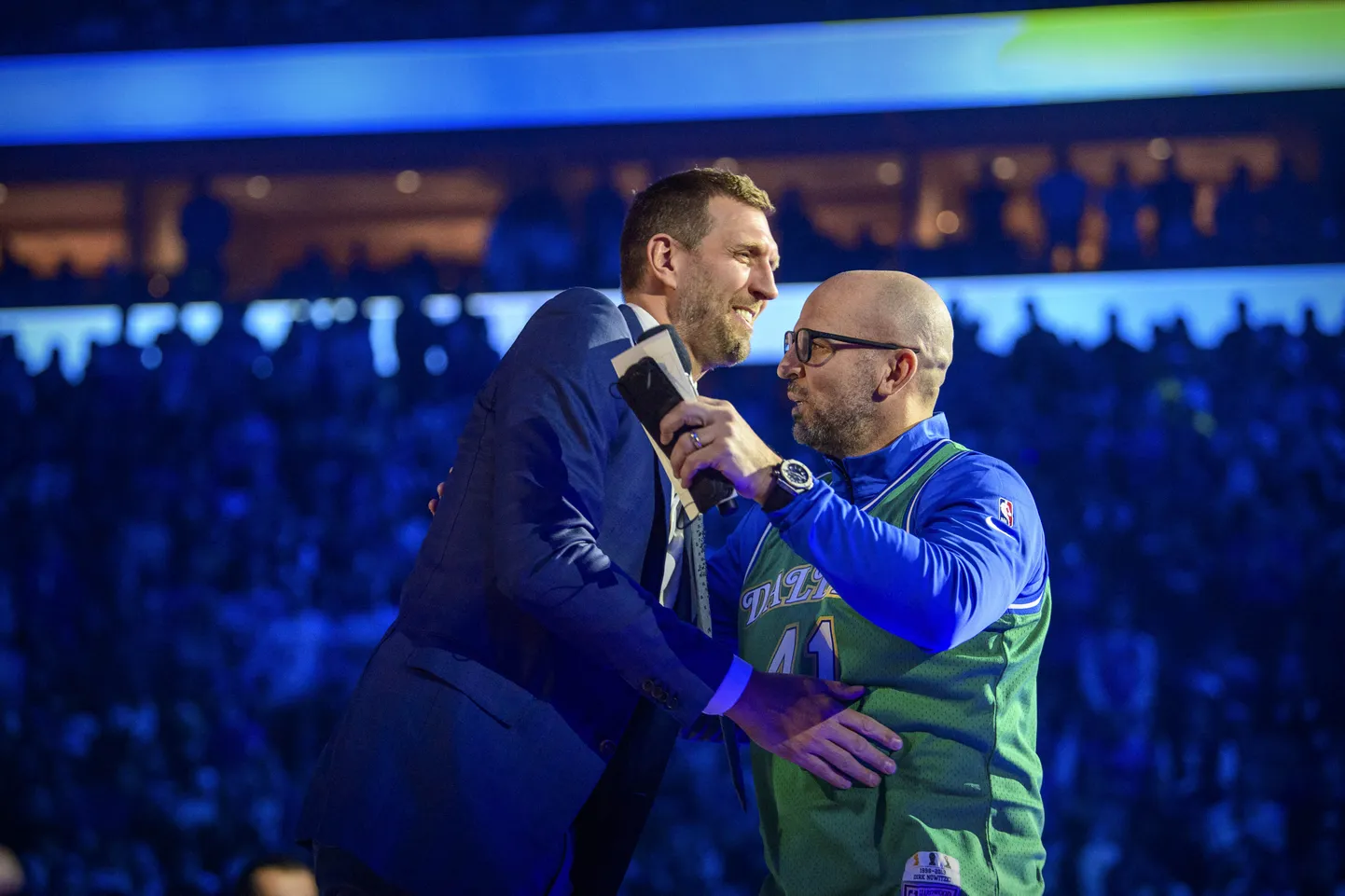 Dirk Nowitzki (vasakul) ja Jason Kidd.