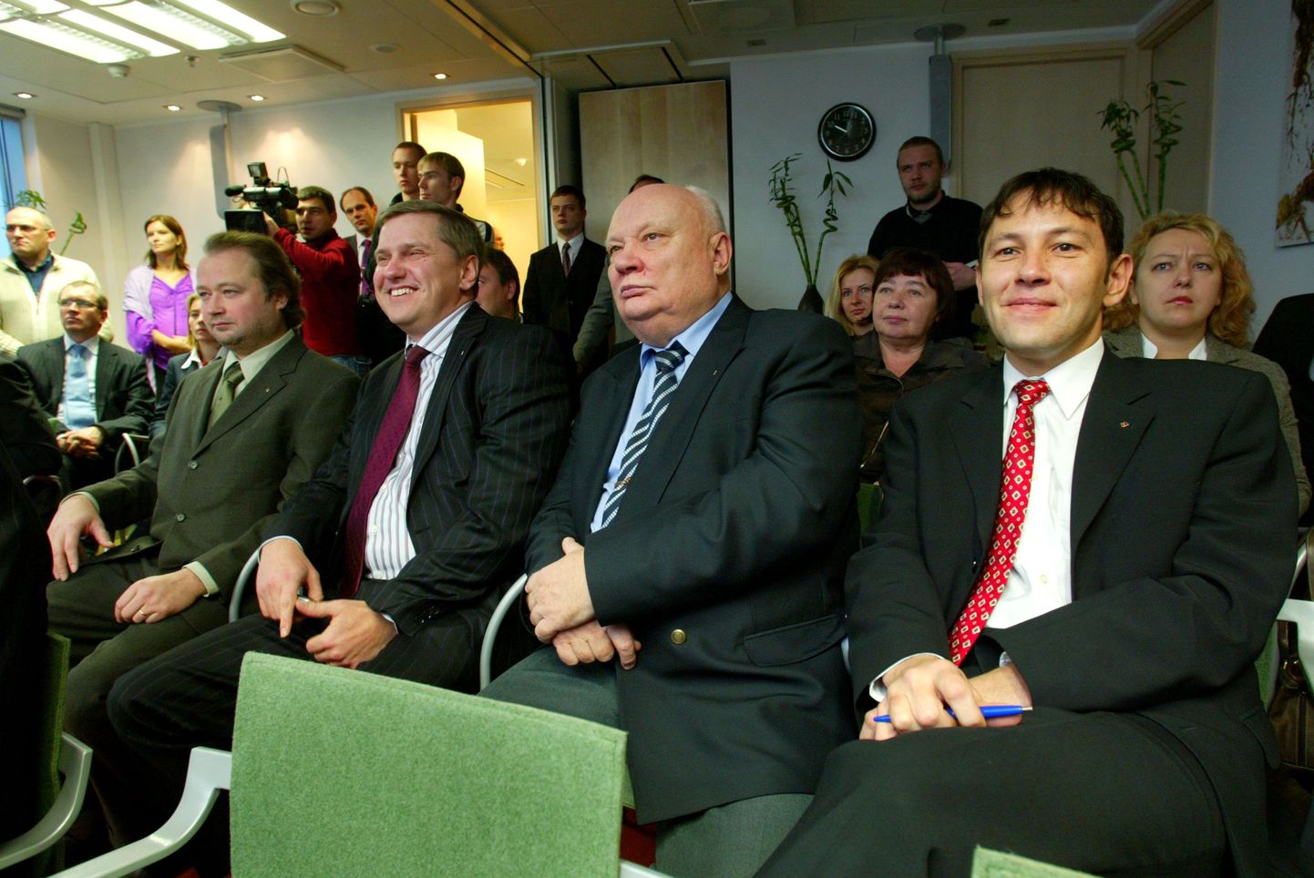 Tallinki suuromanikud ja nõukogu liikmed (vasakult) Kalev Järvelill, Ain Hanschmidt, Toivo Ninnas ja Enn Pant.