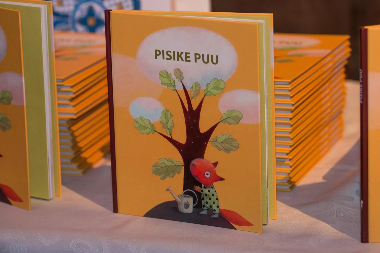 Raamatukapis ootavad väikseid linlasi lisaks hõbelusikale beebitekk, tervituskaart ja raamat.