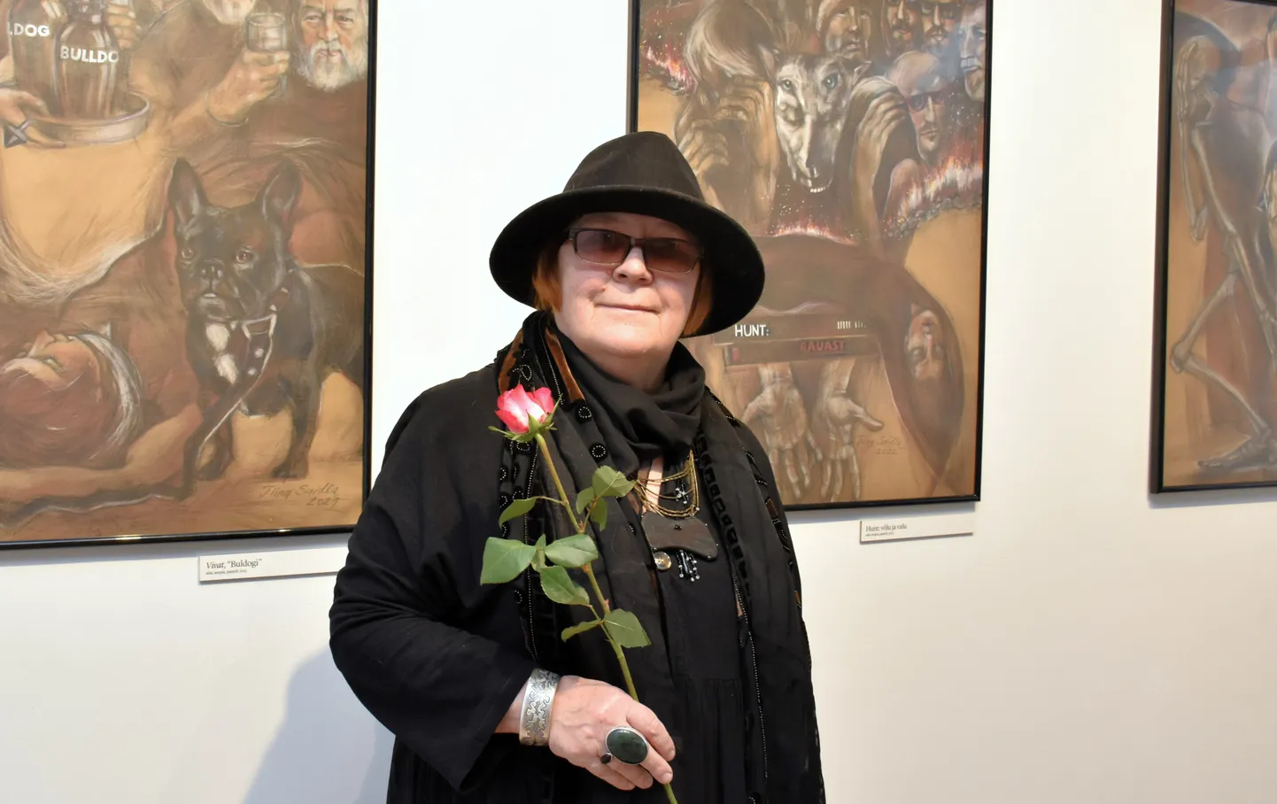 Tiina Saidla juubelinäitus Pärnu linnagaleriis kunstnike majas.