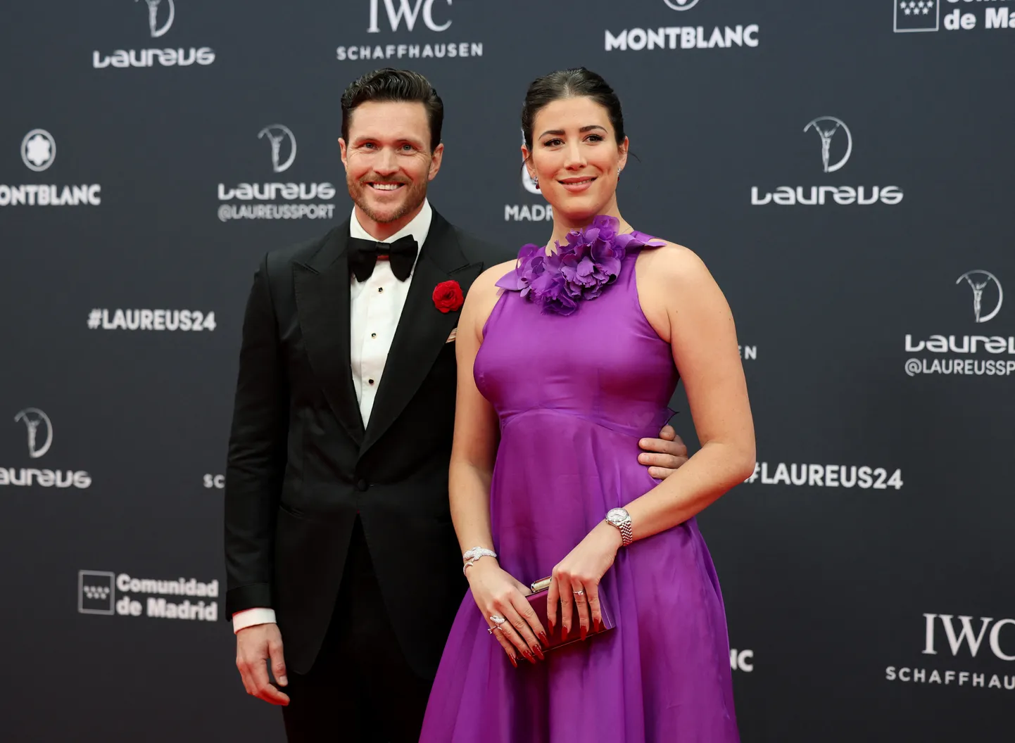 Garbine Muguruza ja Arthur Borges tänavusel Laureuse spordiauhindade galal.