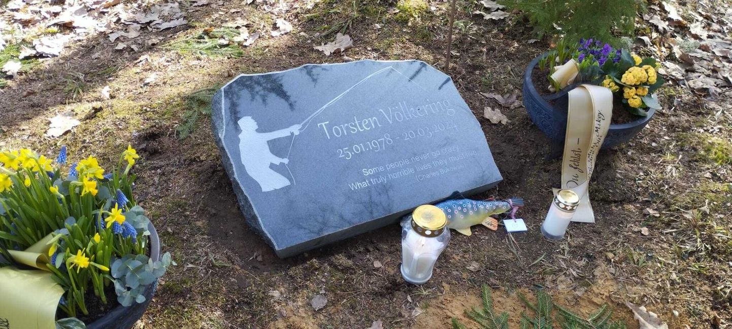 Torsten Völkeringi viimne puhkepaik Rõuge vallas Jaani-Peebu kalmistul