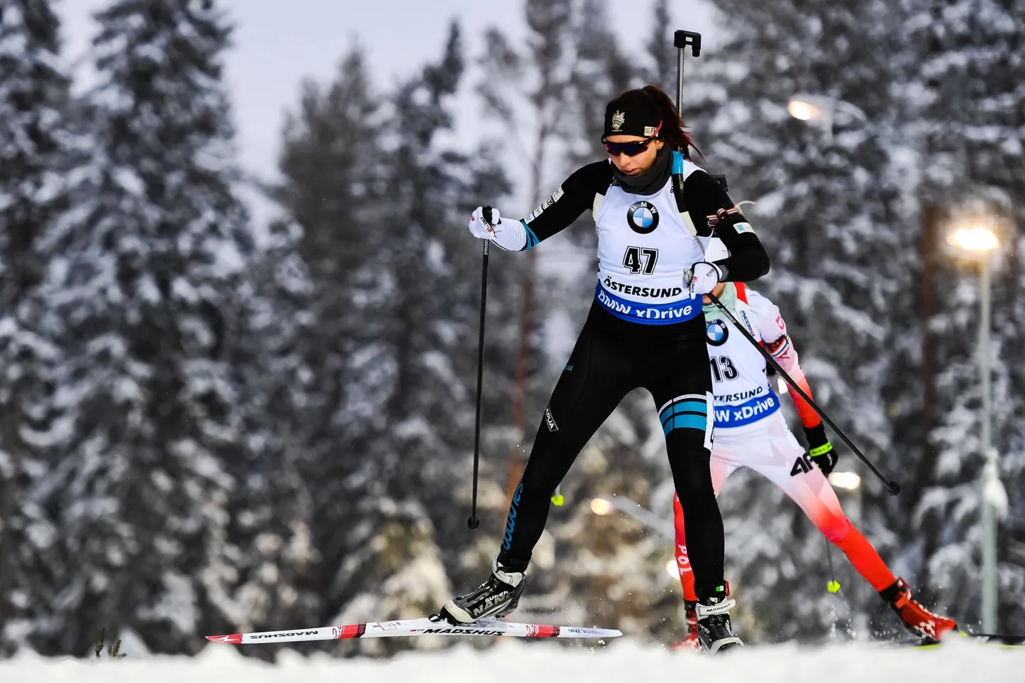 Tuuli Tomingas eilsel 7,5 km sprindidistantsil Östersundis.