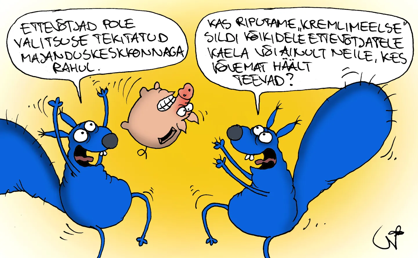 Urmas Nemvalts joonistab.