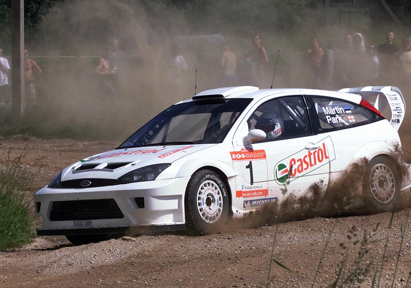 Markko Märtin ja Michael Park 2003. aasta E.O.S. ralil.