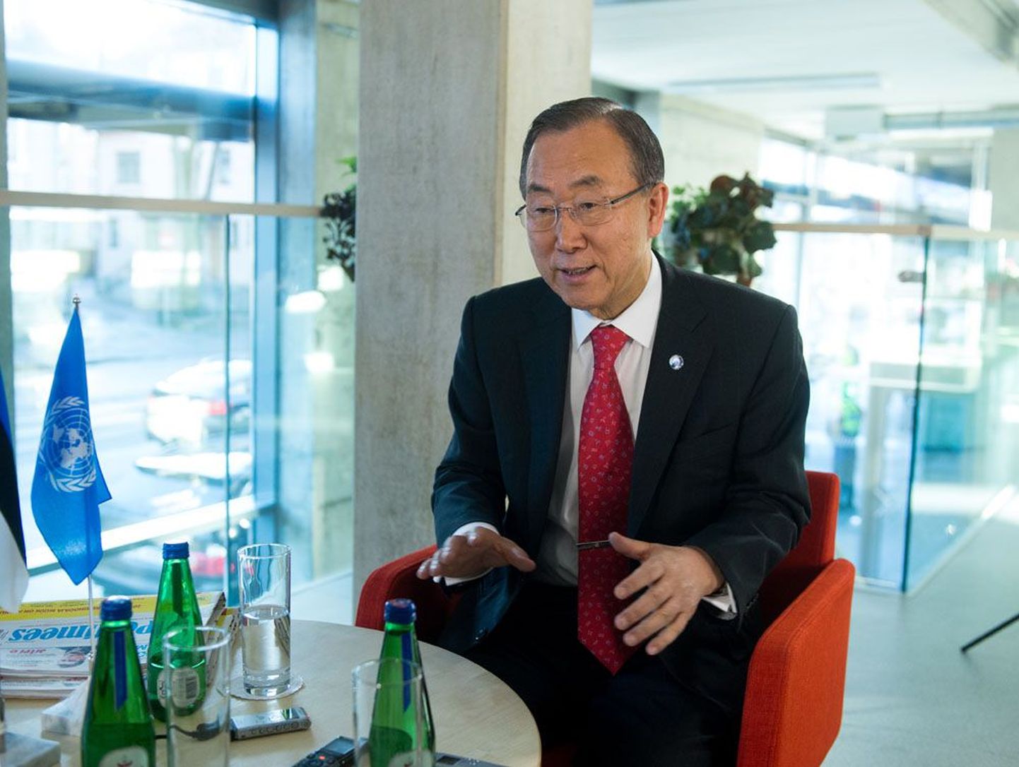 Tallinnas visiidil käinud Ban Ki-Moonist sai esimene Eestit ametlikult külastanud ÜRO peasekretär.