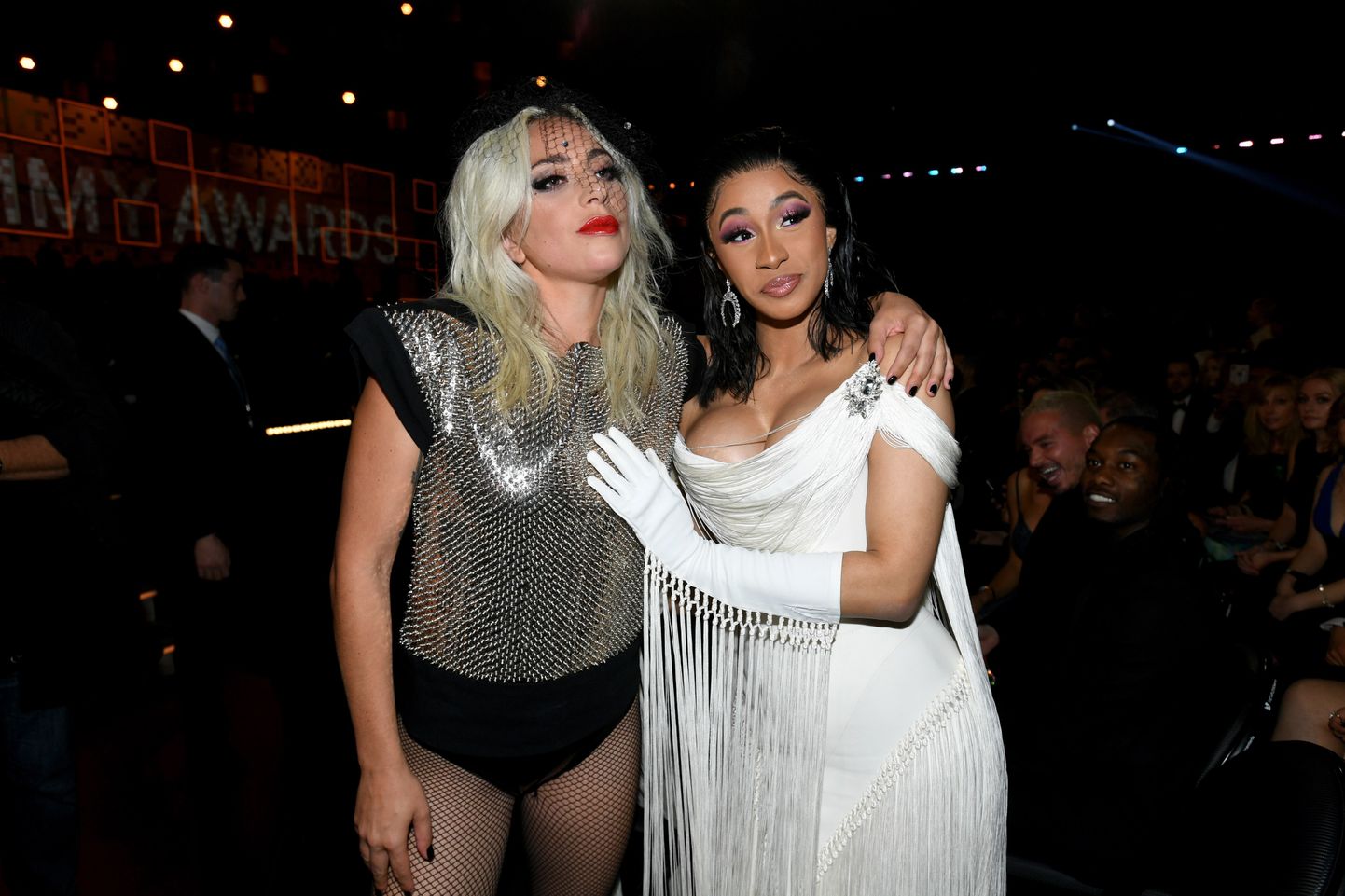 Lady Gaga ja Cardi B Grammy auhindade galal 2019.