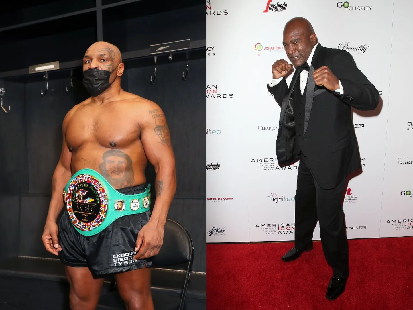 Endine poksi raskekaalu maailmameister Evander Holyfield (paremal) soovib vanuigi veel Tysonile kolmandatki korda klobi anda.