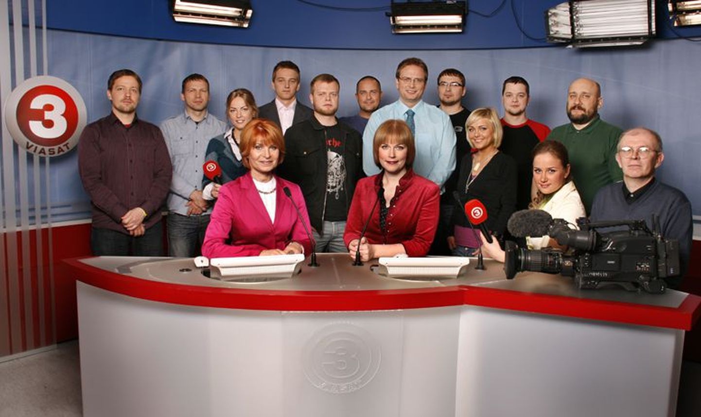 TV3 uudiste meeskond.