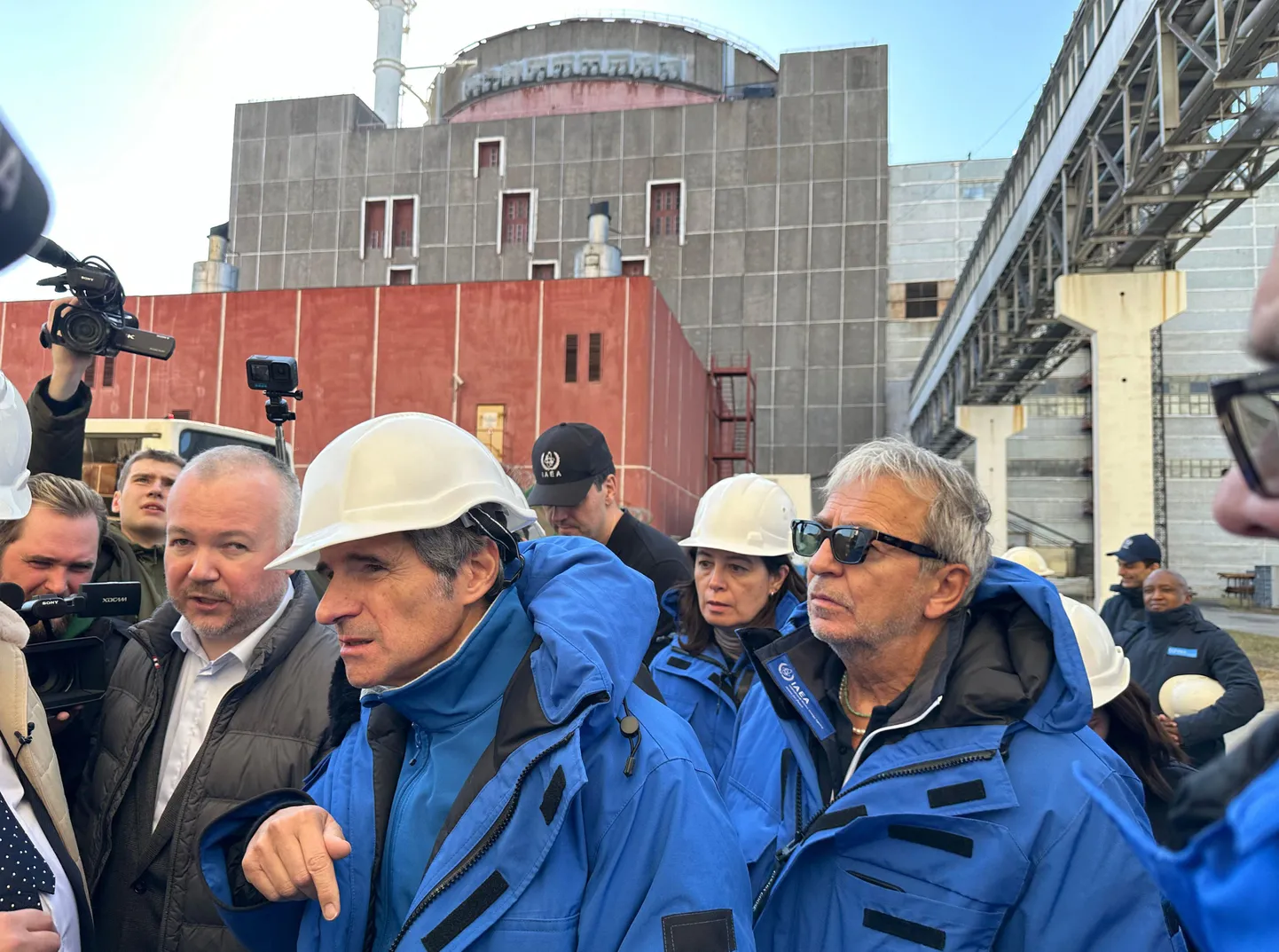 Генеральный директор Международного агентства по атомной энергии (МАГАТЭ) Рафаэль Гросси на Запорожской АЭС.