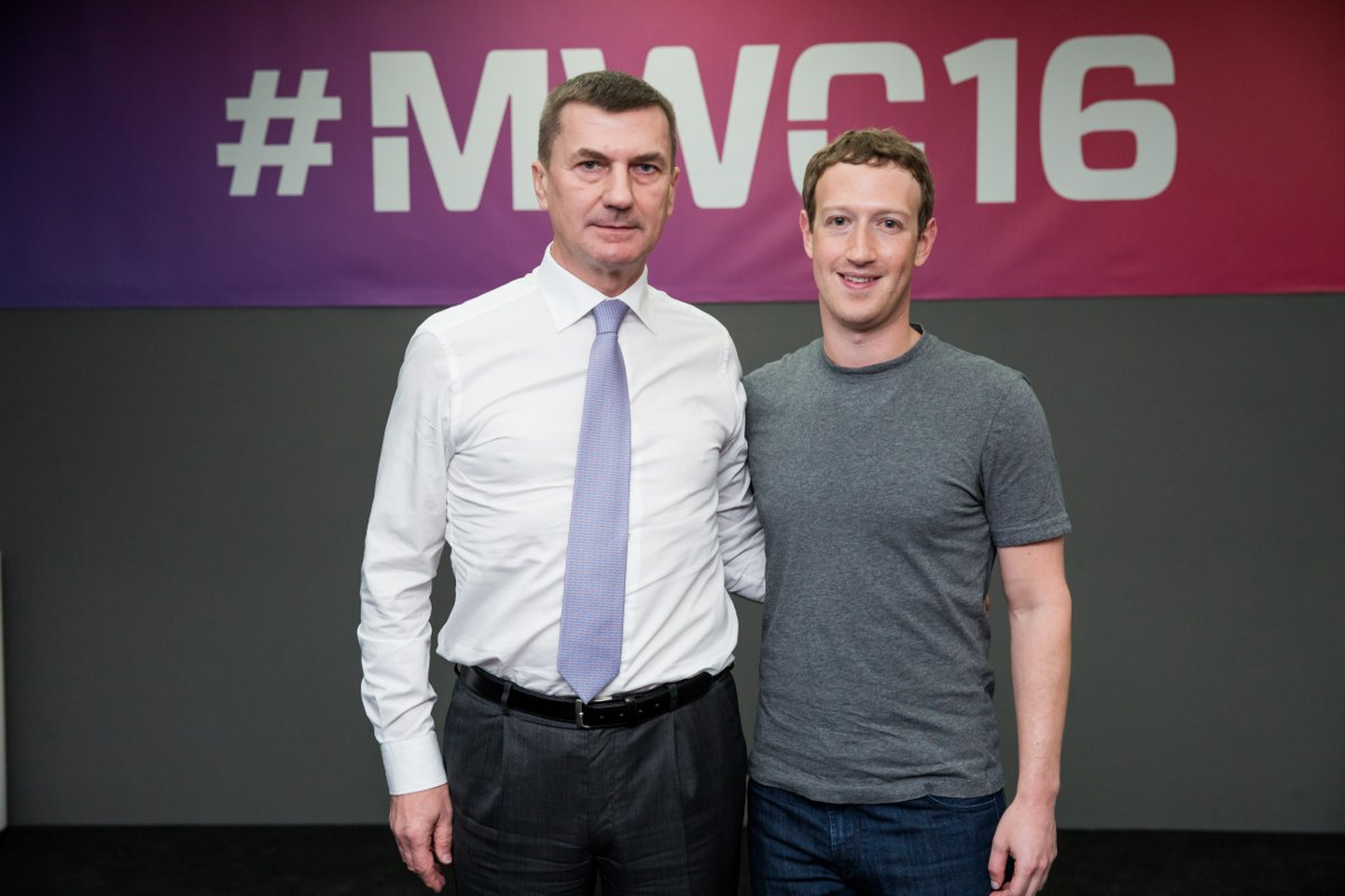 Andrus Ansip ja Facebooki juht Mark Zuckerberg