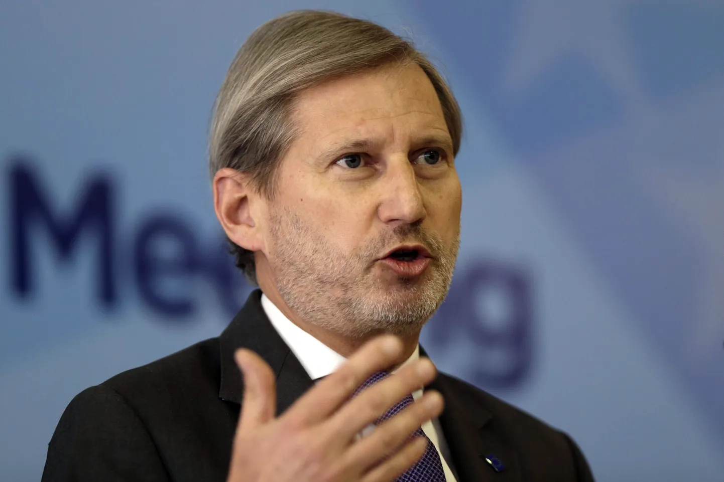 Euroopa Komisjoni laienemisvolinik Johannes Hahn neljapäeval Bosnia ja Hertsegoviina pealinnas Sarajevos.
