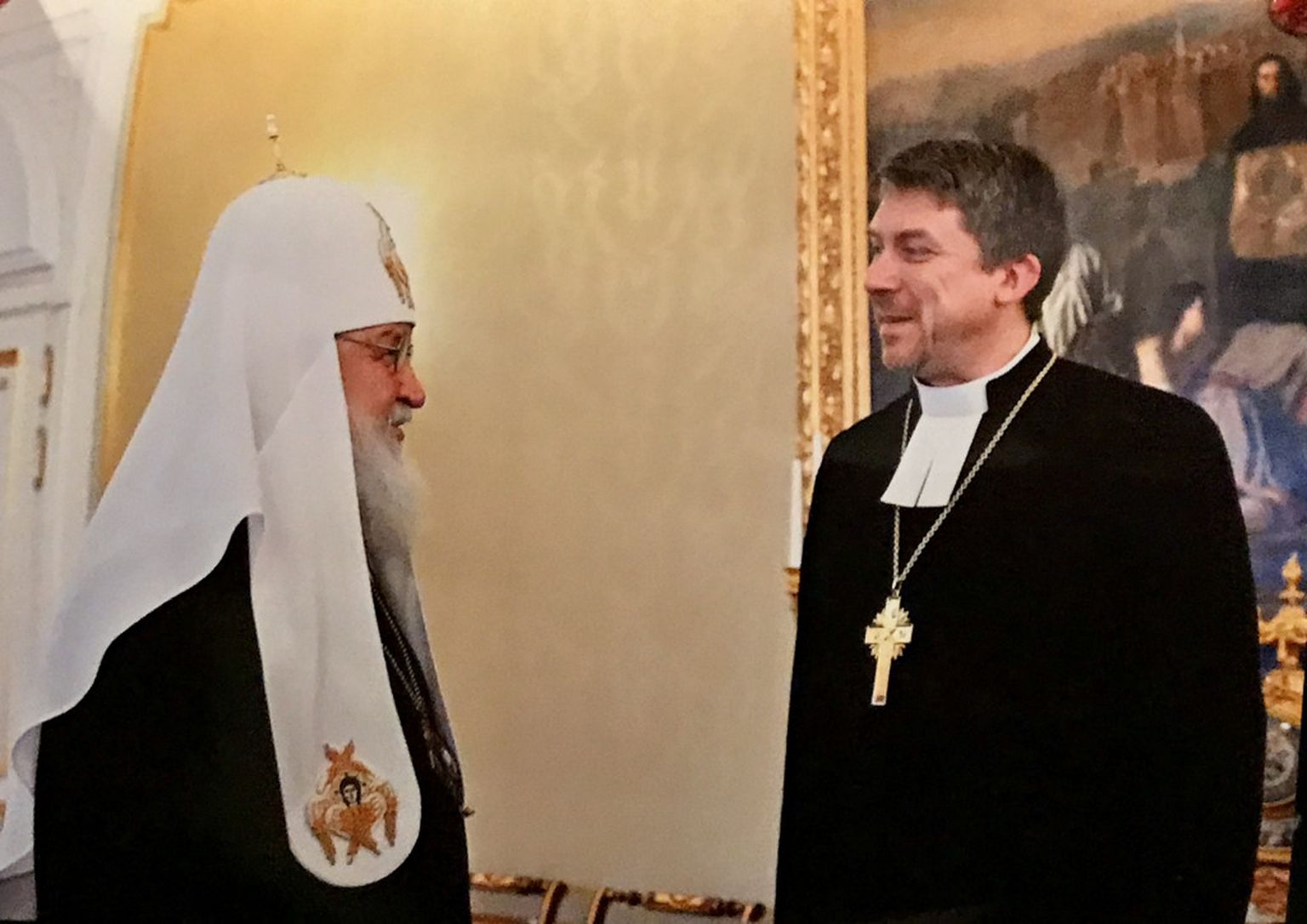Патриарх Русской православной церкви Кирилл и Архиепископ Эстонской евангелической лютеранской церкви Урмас Вийлма встретились в Москве.