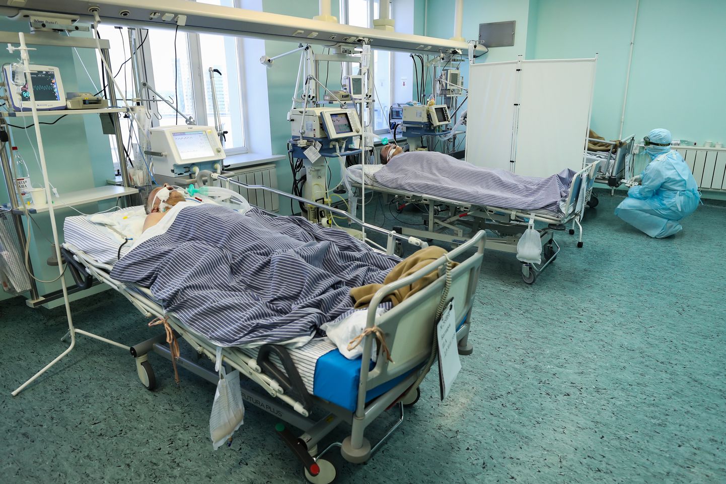 Koroonahaiged Kaasani kliinilises haiglas.