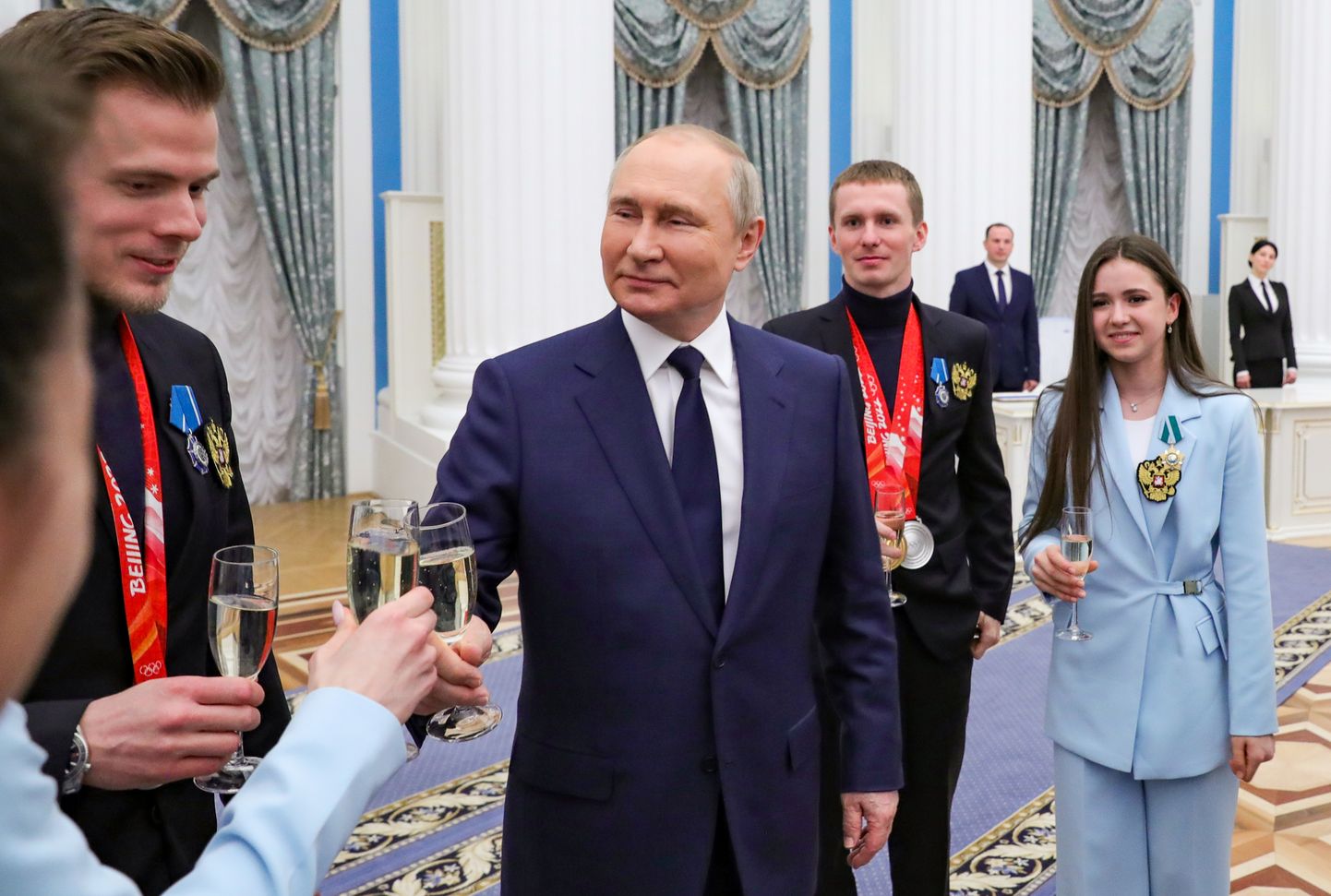 Владимир Путин встречается с российскими спортсменами.