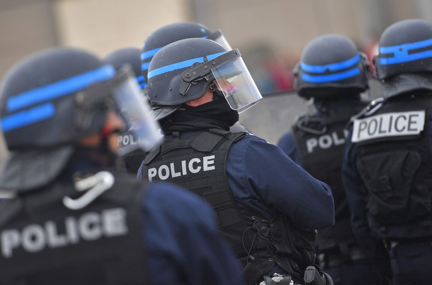 Prantsuse politsei kiirreageerijad.
