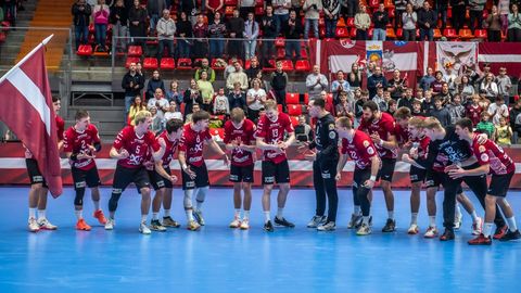 Latvijas handbolisti EČ kvalifikācijā tiksies ar titulēto Franciju