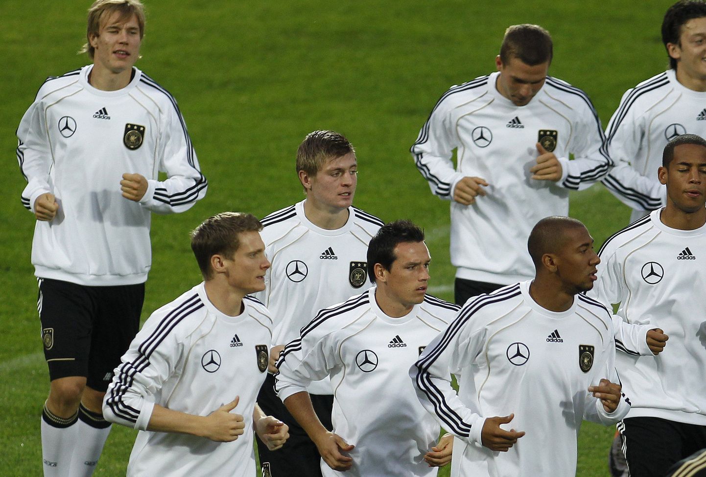 Saksamaa jalgpallikoondise treening.