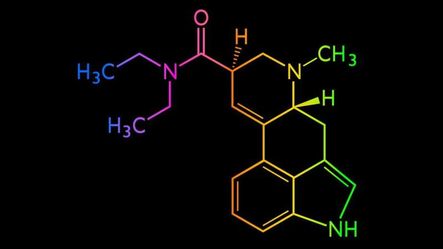 LSD keemiline ühend.