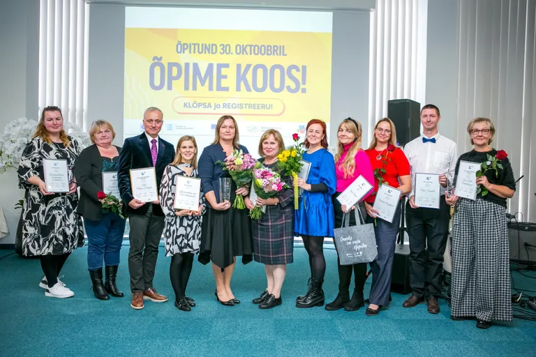 Täiskasvanud õppijad ja nende õpetajad said kokku auhinnagalal.