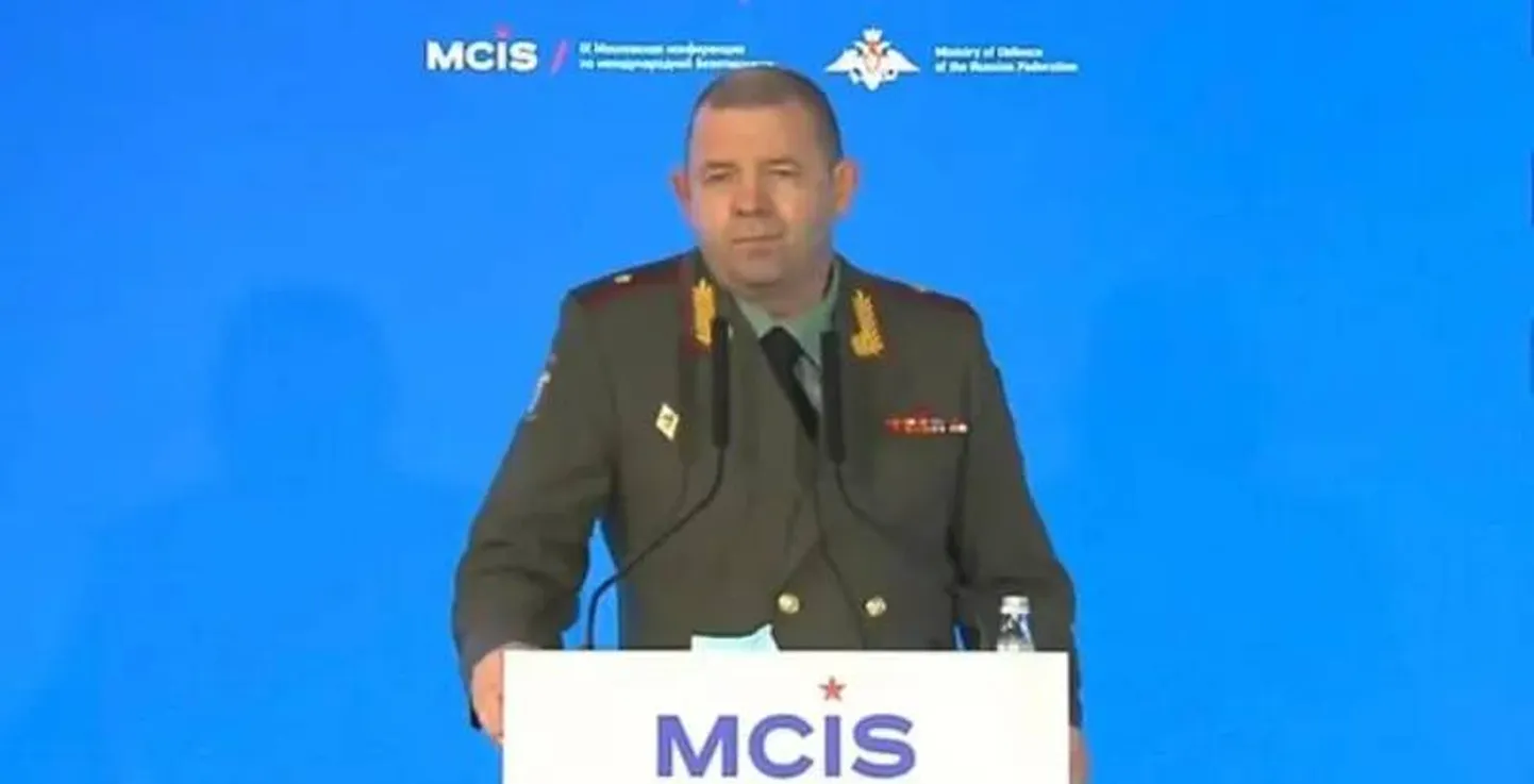 Москалик во время выступления на конференции «Военное и военно-техническое сотрудничество в Африке и на Ближнем Востоке как главный фактор укрепления региональной безопасности».