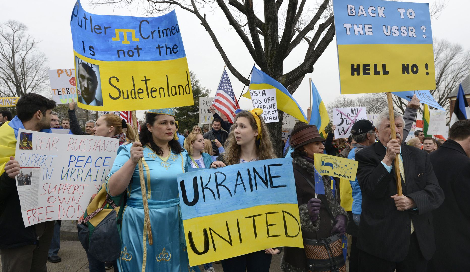 Демонстрация в защиту Украины. Иллюстративное фото.