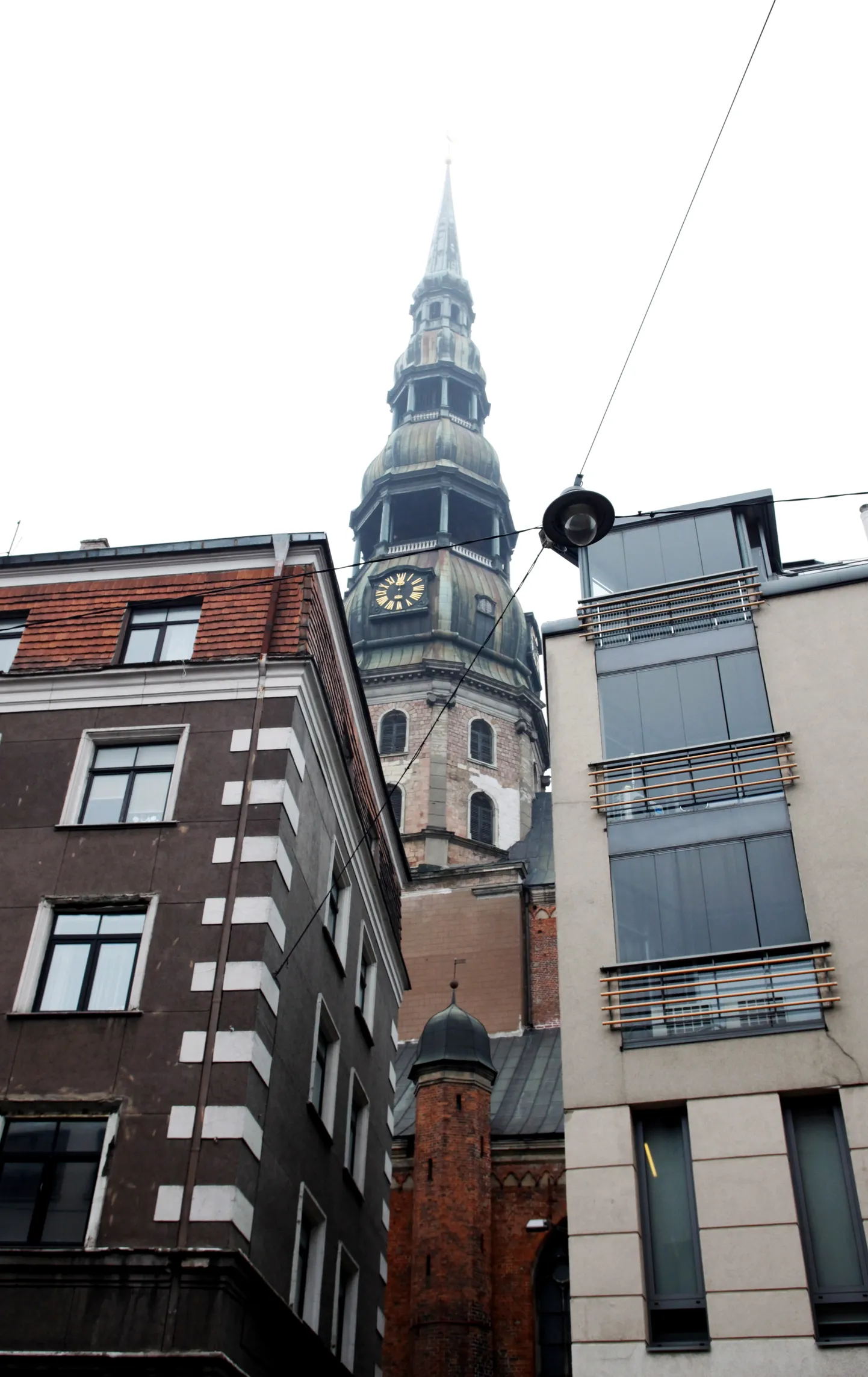 Rīgas Svētā Pētera baznīcas tornis.