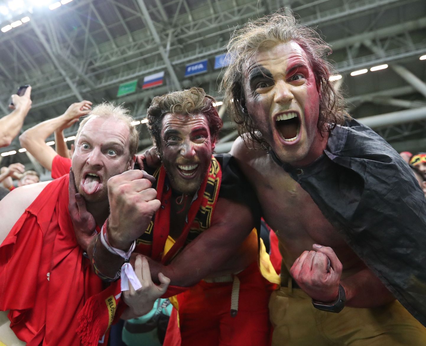 Belgia jalgpallikoondise toetajad.
