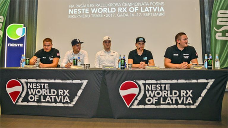 Neste World RX of Latvia preses konference 
