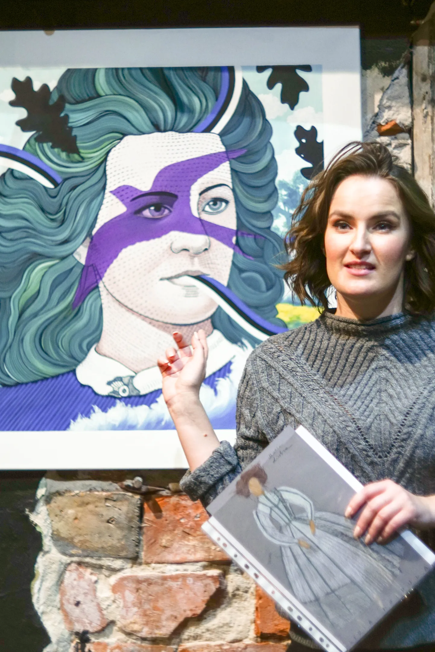 Maria Listra «Emajõe ööbikute» proovis.