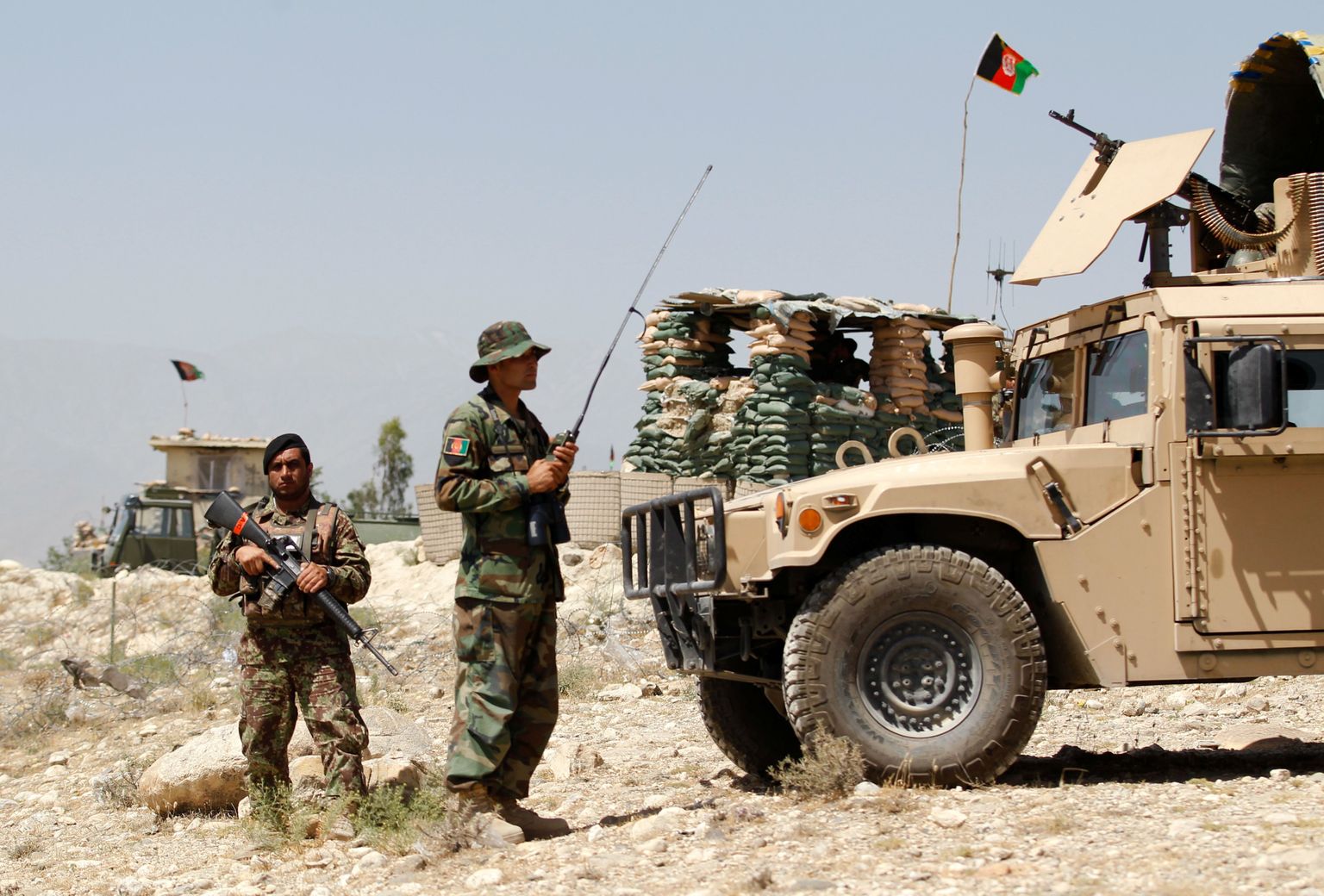 Afganistani valitsusväed Nangaharis.