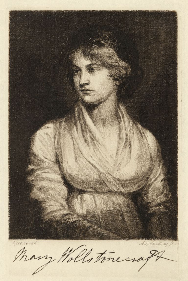 Joonistus 18. sajandi Inglise kirjanikust ja feminismi emaks peetavast Mary Wollstonecraftist.