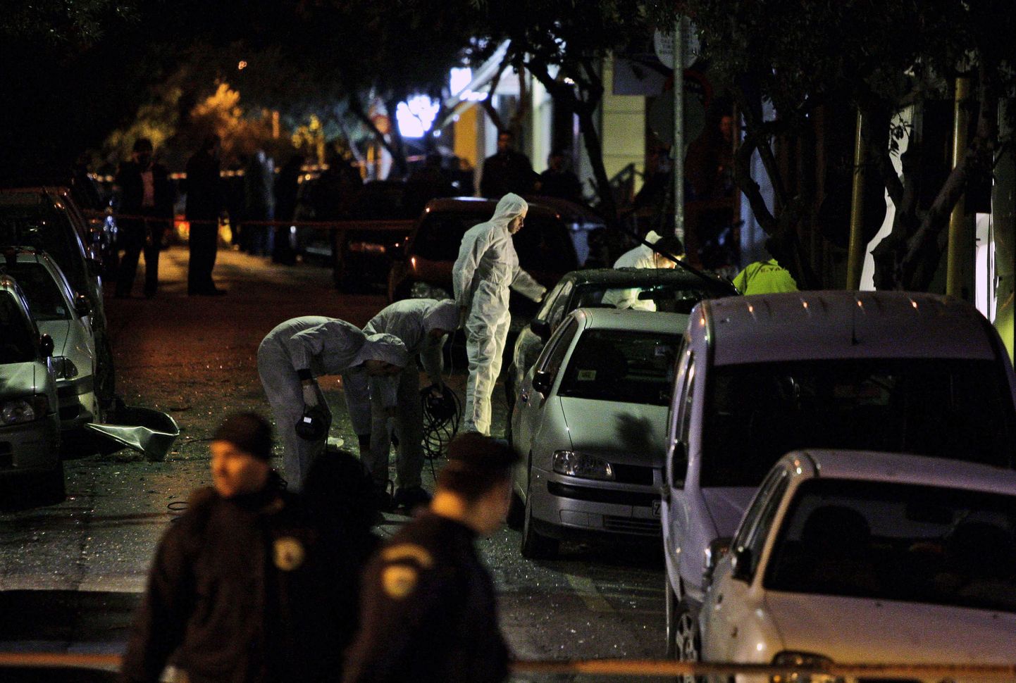 Kreeka politsei Ateena kesklinnas.