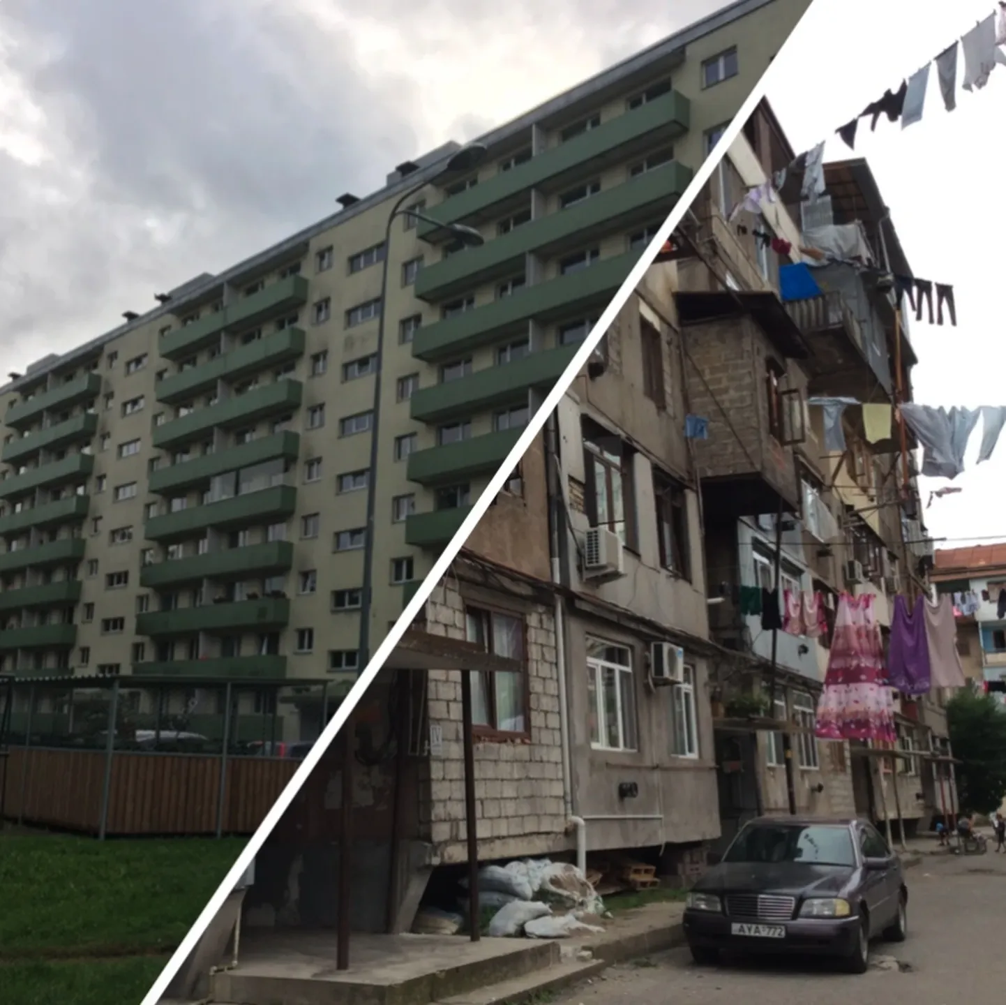 Советские дома в Эстонии и в Грузии