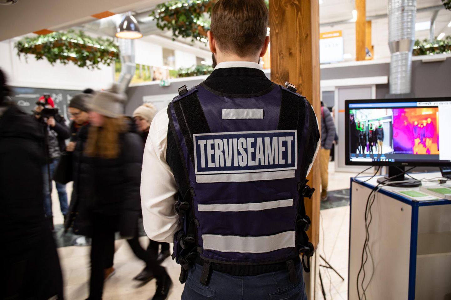 Monitoring of passengers’ body temperature with thermal cameras was tested at the A-terminal of Tallinn’s passenger port.